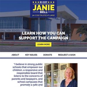 Elect Janie Bell Campaign - YellowFin Digital