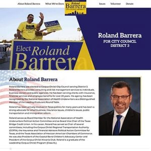 Elect Roland Barrera Campaign - YellowFin Digital